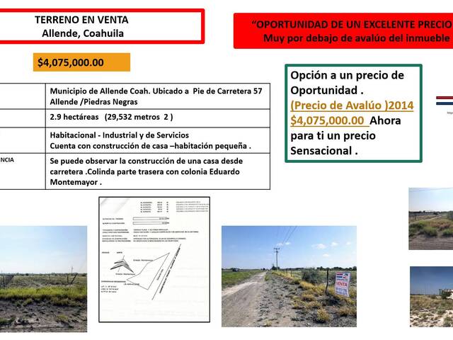 #185 - Terreno para Venta en Allende - CH - 1