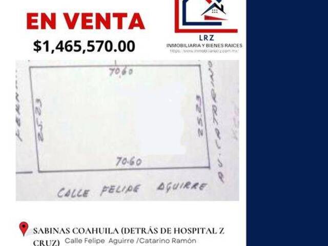 #79 - Terreno para Venta en Sabinas - CH - 1