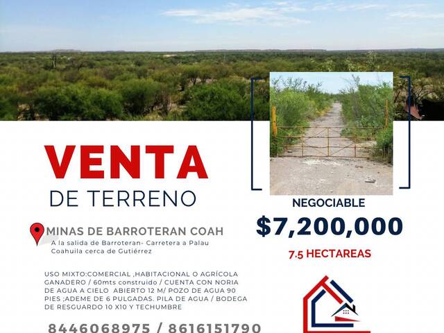 #106 - Terreno para Venta en Múzquiz - CH