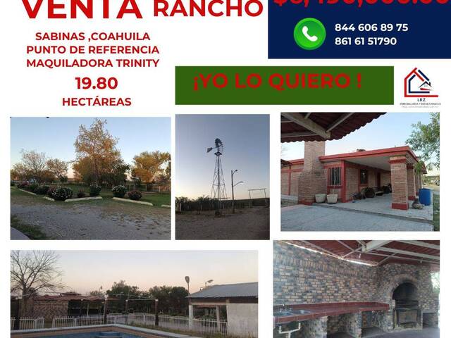 #280 - RANCHO para Venta en Sabinas - CH - 1