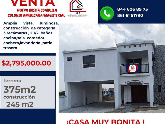 Venta en Americana - San Juan de Sabinas