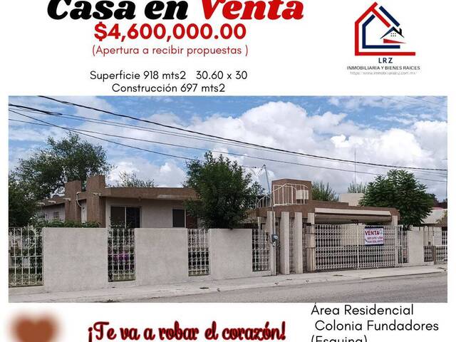 #288 - casa para Venta en Sabinas - CH - 1