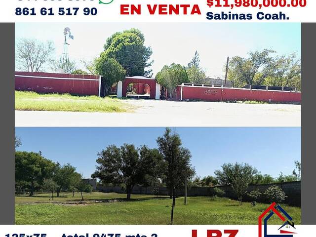 #295 - CASA DE CAMPO/GRANJA para Venta en Sabinas - CH - 1